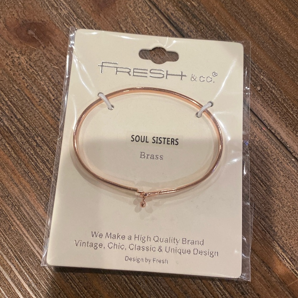 Fresh & Co. “Soul Sisters” Brass Hook Bracelet